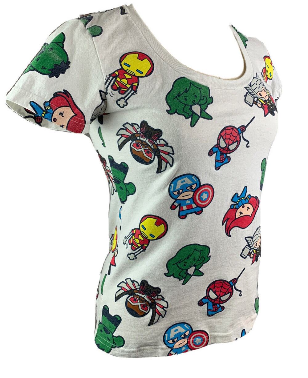 Small Disney Store Women's Fitted Marvel New Kids Short Sleeve Tshirt